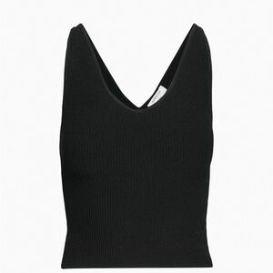 Aritzia Babaton Sculpt Black Sleeveless Knit Top